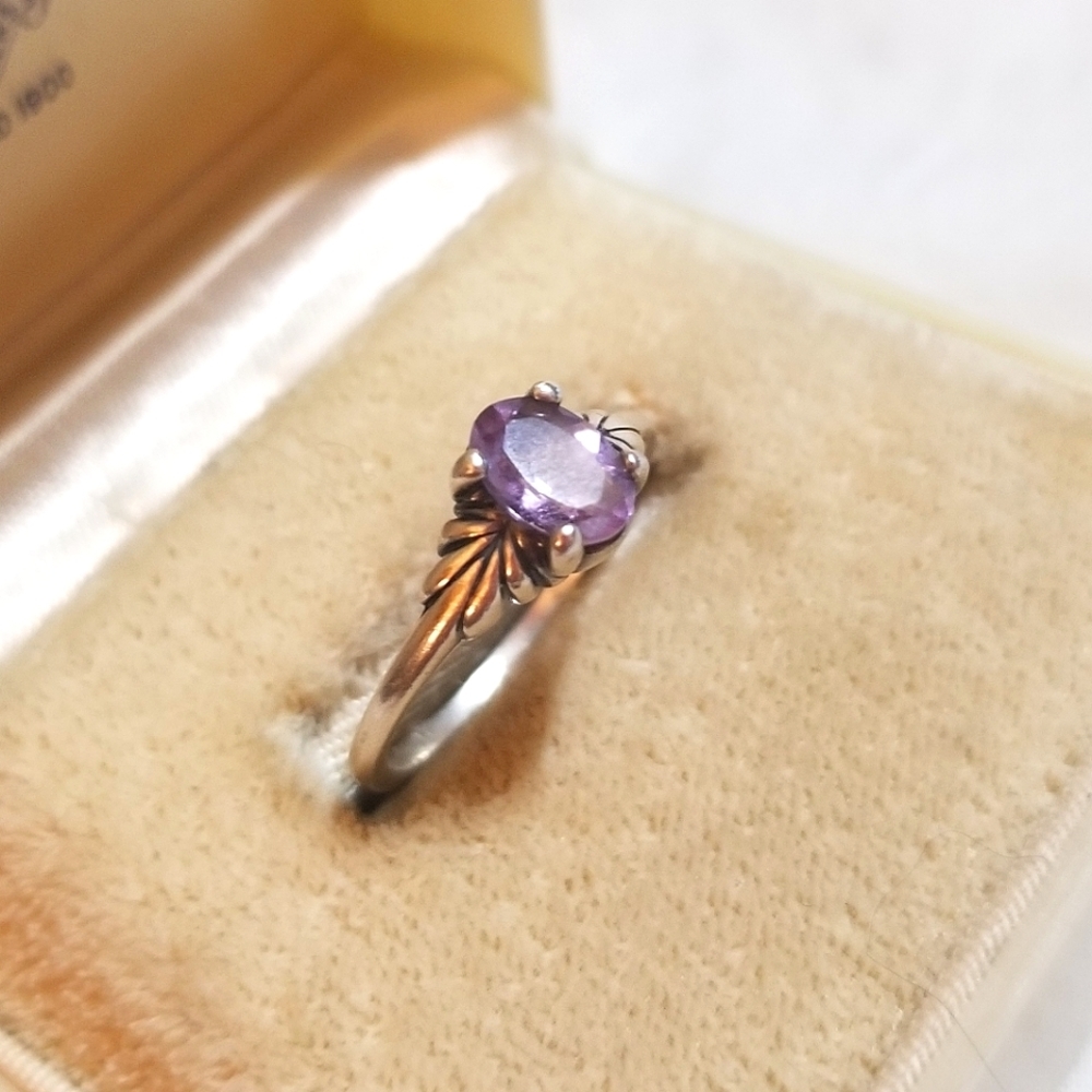 KABANA VTG Designer signed Amethyst Sterling Silver Ring - Picture 4 of 8